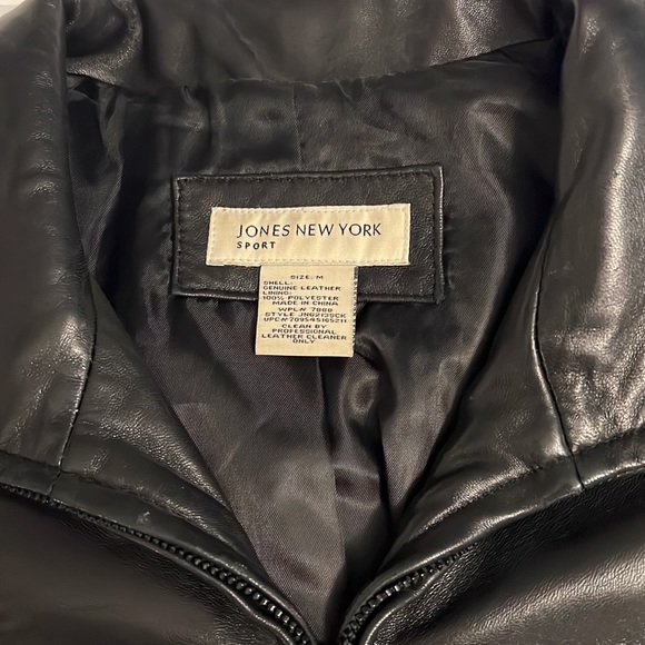 Jones New York Leather Jacket - Picture 3 of 7
